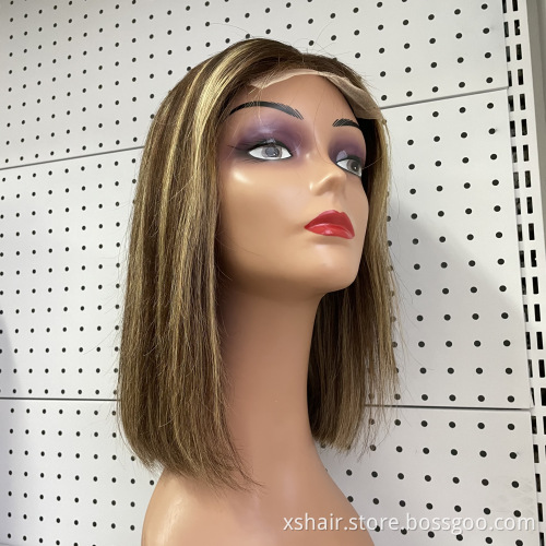 Good Selling Hair Vending Hd Lace Blonde Human Hair Bob Wig Lace Front Woman Wig Human Hair